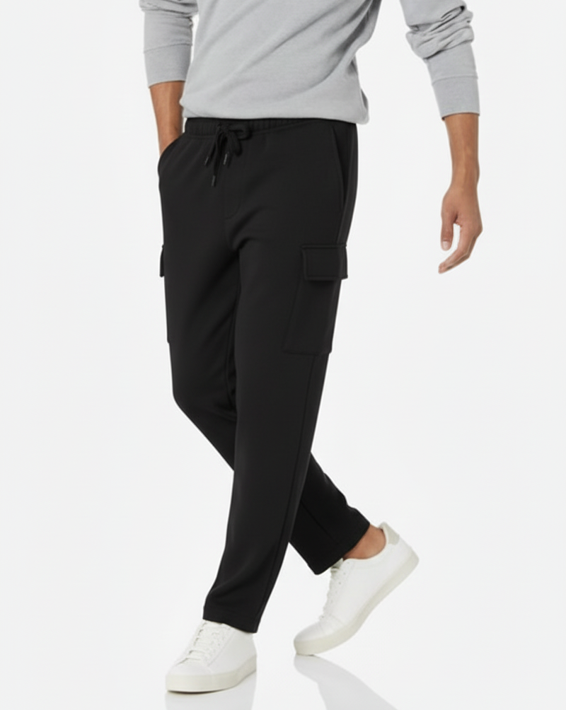 Wholesale Men's Cargo Joggers (Premium+) | Bulk Order Premium Terry Tapered Trousers with Tactical Pockets